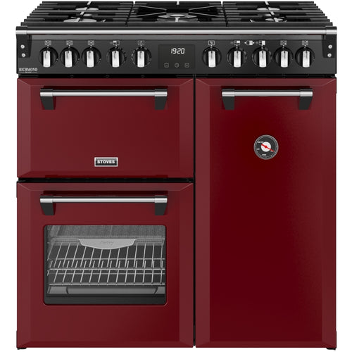 ST DX RCA RICH 90DF GAR 444412008 - Red 90cm Range Cooker - Dual Fuel - A Rated