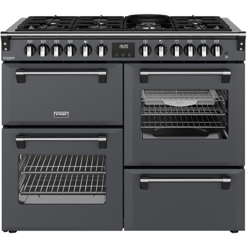 Stoves ST DX RCA RICH 110DF AGR 444412027 - Grey Range Cooker - 196L Quad Oven - A Energy