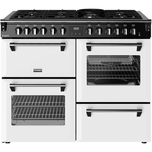 Stoves ST DX RCA RICH 110DF IWH 444412028 - White 110cm Range Cooker - Dual Fuel - A Rated