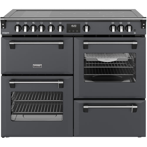 Stoves ST DX RCA RICH 110Ei RTY AGR 444412033 - Grey 110cm Range Cooker - Dual Fuel - A Rated