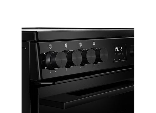 Belling BEL FSA VISION 60E BLK 444412049 - Black & Silver Steel Cooker - 99L Capacity