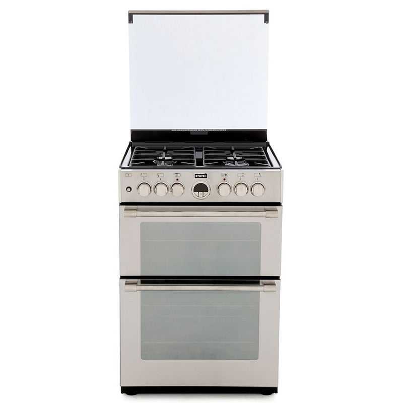 Stoves ST STERLING 600DF Sta - Stainless steel 4 Zone Dual Fuel Cooker - A energy