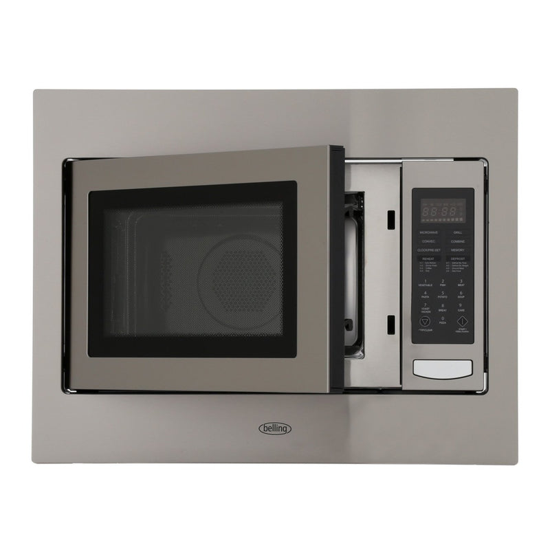 Belling BIMW60 - Stainless Steel Anti Fingerprint Built-In Microwave - 25L Capacity - 900W