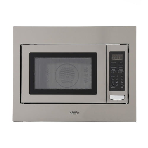 Belling BIMW60 - Stainless Steel Anti Fingerprint Built-In Microwave - 25L Capacity - 900W