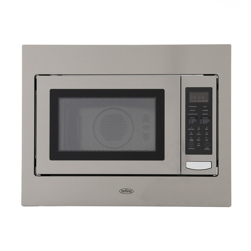 Belling BIMW60 - Stainless Steel Anti Fingerprint Built-In Microwave - 25L Capacity - 900W