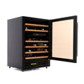 Stoves 600BLKWC - Black 46 Bottle Wine Cooler - G Energy Rated