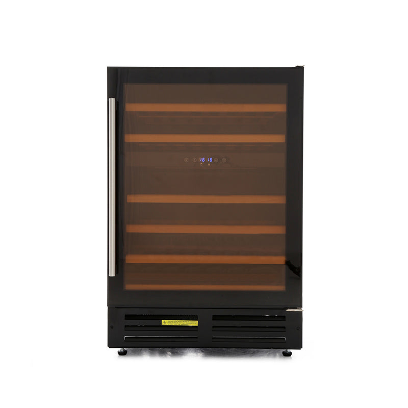 Stoves 600BLKWC - Black 46 Bottle Wine Cooler - G Energy Rated