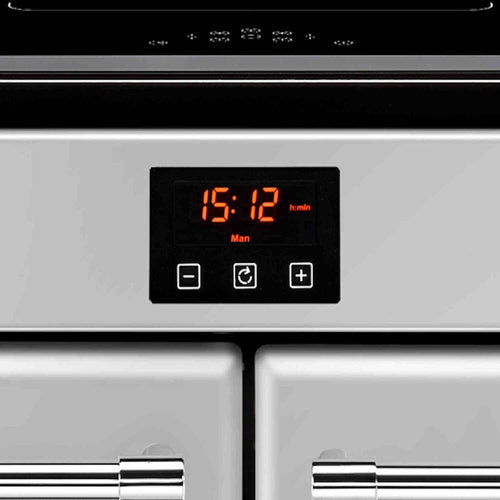 Belling Farmhouse 110Ei Silver - Grey 110cm Induction Range Cooker - 5 Zone Hob - A Energy Rating