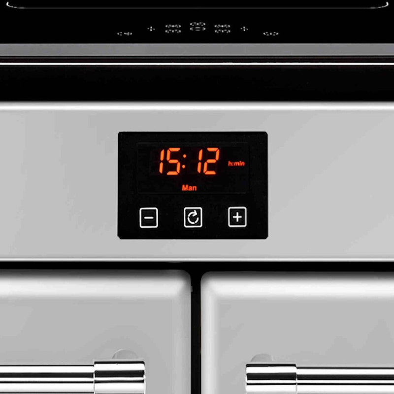 Belling Farmhouse 110Ei Silver - Grey 110cm Induction Range Cooker - 5 Zone Hob - A Energy Rating