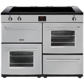 Belling Farmhouse 110Ei Silver - Grey 110cm Induction Range Cooker - 3 Ovens, 5 Zones - A Energy Rating