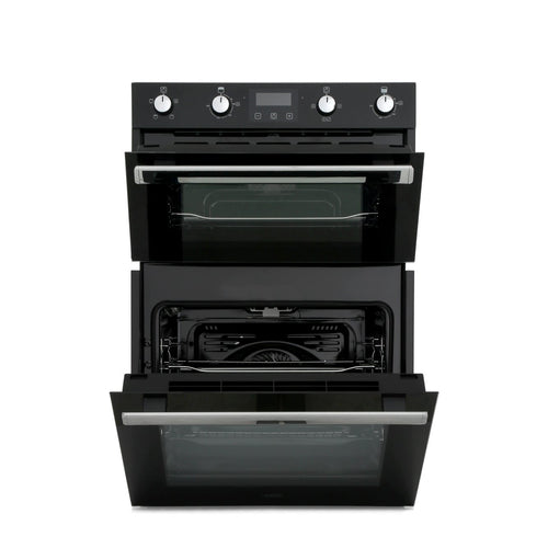 Belling BI902FP BLK 444444786 - Black Built in Electric Double Oven - A/A energy