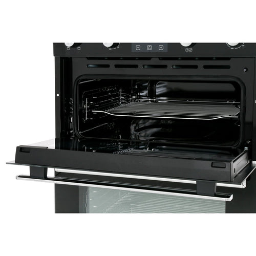 Belling BI902FP BLK 444444786 - Black Built in Electric Double Oven - A/A energy