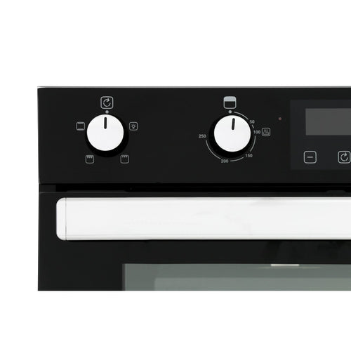 Belling BI902FP BLK 444444786 - Black Built in Electric Double Oven - A/A energy