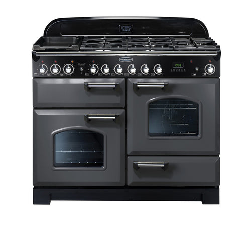 Rangemaster CDL110DFFSL/C - Grey 5 Zone Dual Fuel Cooker - A/A energy