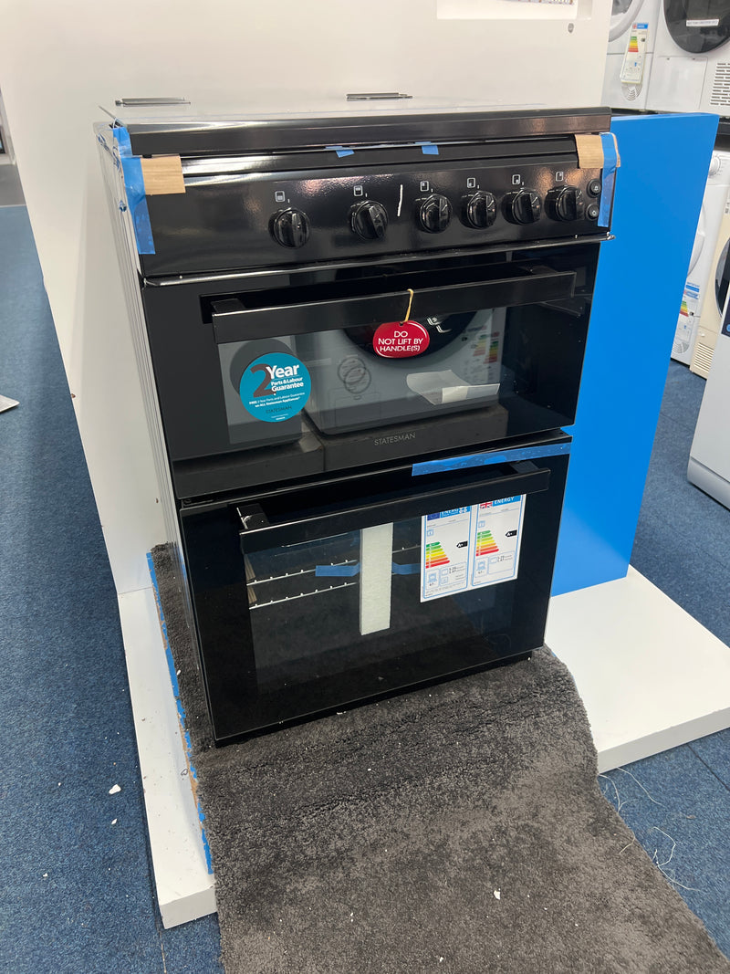 Statesman GDL60B - Black 4 Zone Gas Cooker - Unboxed
