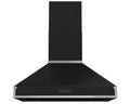Rangemaster RPREHD90PGBL/CM1 90cm Prestige Cooker Hood - Gloss Black with Chrome Trim