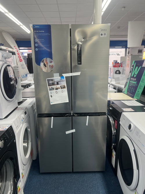 Midea MDRF632FIE46 - Stainless steel Side By Side Frost Free Fridge Freezer - E energy - Unboxed