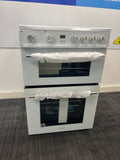 Hisense HDE3211BWUK - White Ceramic Electric Cooker - Double Oven - A+/A Energy - Unboxed