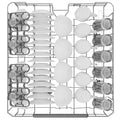 Teknix TX3FD618S - Silver Dishwasher - 15 Place Settings - C Energy Rating