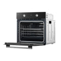 Midea MBO65P90E3-BK - Black 71L Built-in Single Oven - Pyrolytic Cleaning - A+ Energy