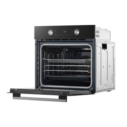 Midea MBO65P90E3-BK - Black 71L Built-in Single Oven - Pyrolytic Cleaning - A+ Energy