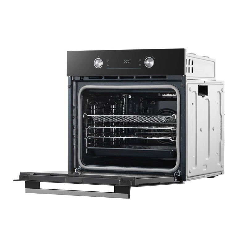 Midea MBO65P90E3-BK - Black 71L Built-in Single Oven - Pyrolytic Cleaning - A+ Energy