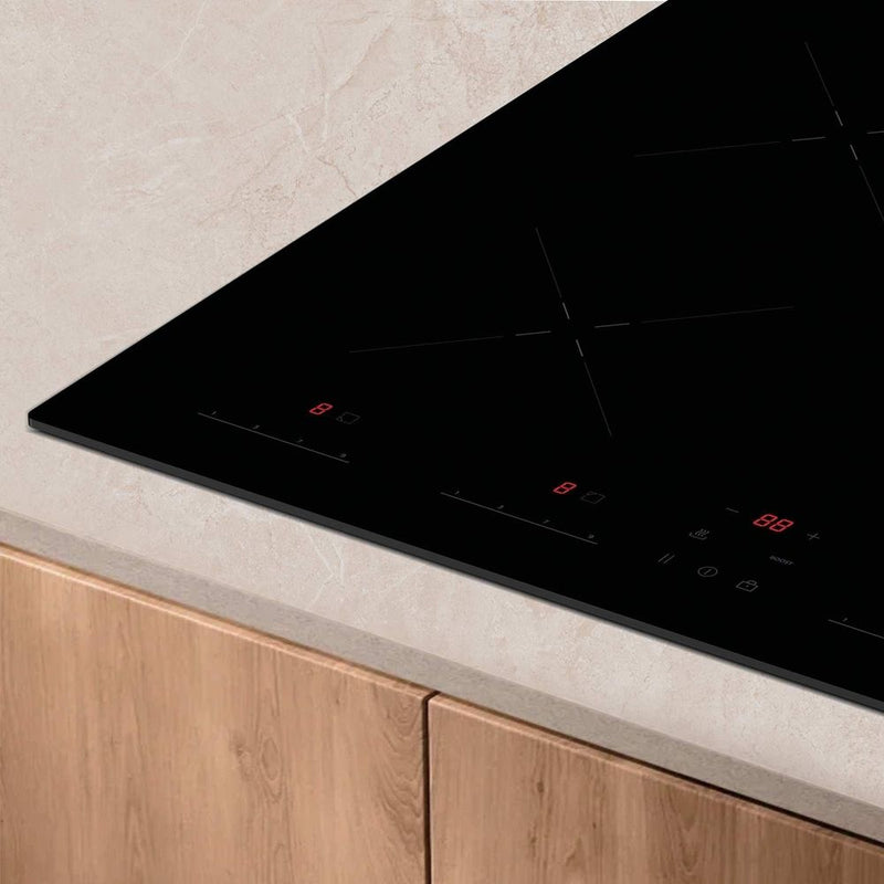 Hoover HIS647MCAR1 - Black Glass 4 Zone Induction Hob - 59.5cm - Built-in