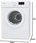 Montpellier MVSD7W - White 7KG Vented Dryer - C energy