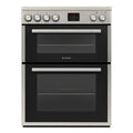 Teknix TKED64INDX - Stainless Steel 60cm Induction Double Oven Electric Cooker - 4 Zones, 99L Capacity, A Energy