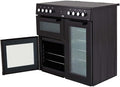 Beko KDVC90K - Black Electric Range Cooker - 167L - A Energy Rating