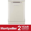 Montpellier MAB1353DC - Cream 13 Place Settings Retro Dishwasher - D Energy Rating