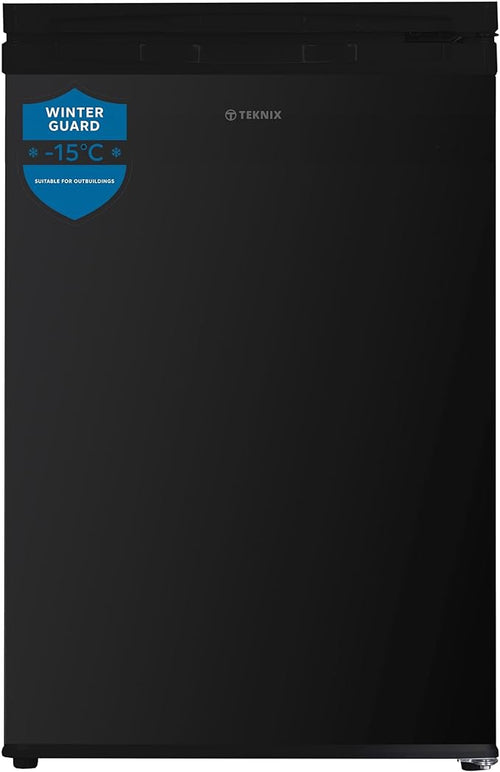 Teknix UC55F5B - Black Freezer - Under Counter Freezer - Garage Safe - E energy