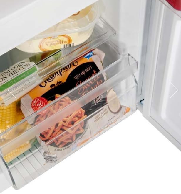 Teknix SF114W - White Freestanding 60/40 Smart Frost Fridge Freezer - E energy - Display