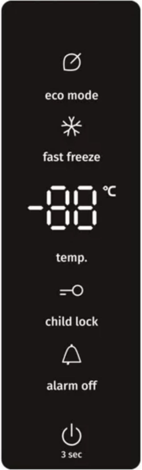Teknix TH60TNFW - White Freestanding Frost Free Freezer - Garage Safe  - E energy