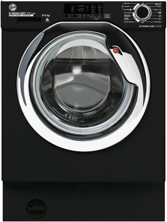 Hoover HBDS 485D1ACBE-80 - Black 8KG/5KG Washer Dryer - 1400 RPM - E energy