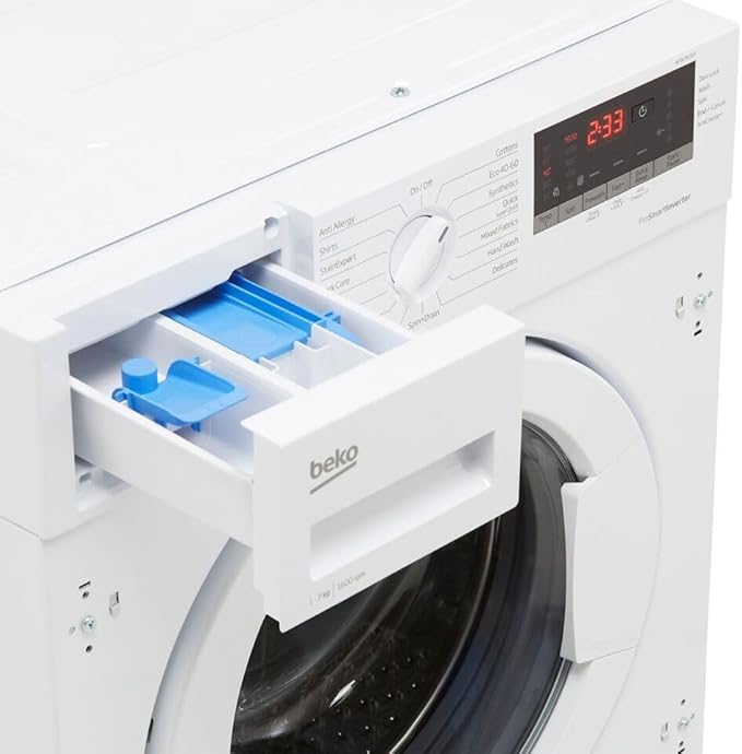 Beko WTIK76151F - White 7KG Integrated Washing Machine - 1600 RPM - C Energy