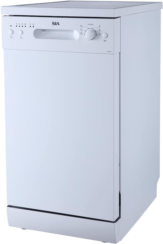 sia SFSD45W - White Freestanding Dishwasher - E energy