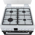 Teknix TKGD60W - White 60cm Double Oven Gas Cooker - A Energy