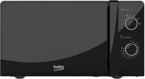 Beko MOC20100BFB - Black 20L Solo Microwave - 700W - Manual Controls