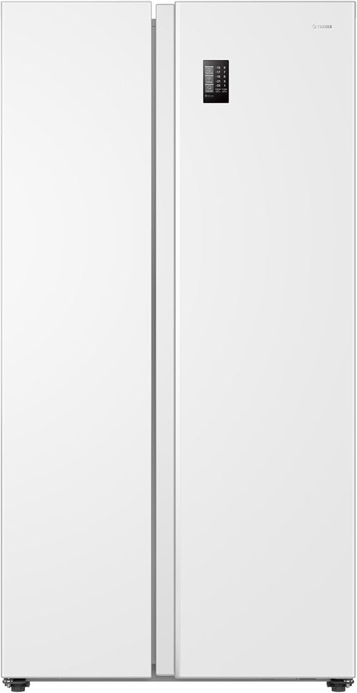 Teknix TX2SBS1791PW - White American Fridge Freezer - 523L Capacity - E Energy Rating
