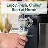 Statesman SKBD500SS - Stainless Steel Beer Dispenser for 5 Litre Kegs - Draught Pump with Integrated Cooler - 2-12°C Temperature Range