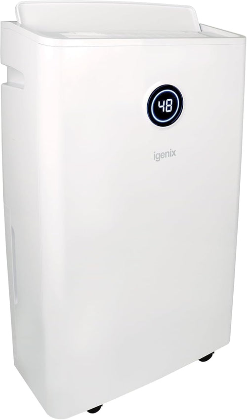Igenix IGDH020W - White 20L Dehumidifier - 3 Modes - Touch Controls
