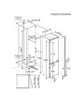 AEG NSC8M191DS - Integrated 70/30 Frost Free Fridge Freezer - D energy