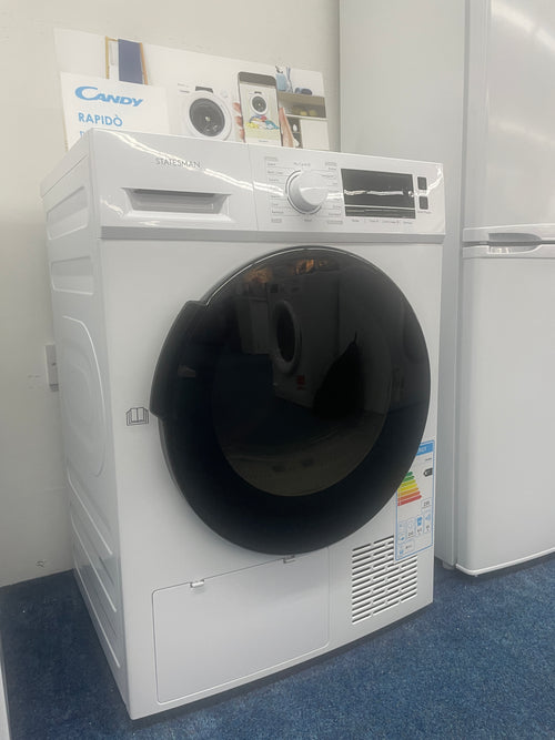 Statesman THP18W - White 8KG Heat Pump Condenser Dryer - A++ energy - Display