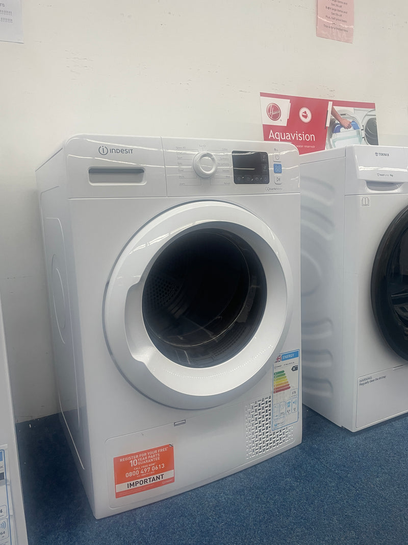 Indesit YT M11 83 X UK - White 8KG Heat Pump Condenser Dryer - A++ energy - Display
