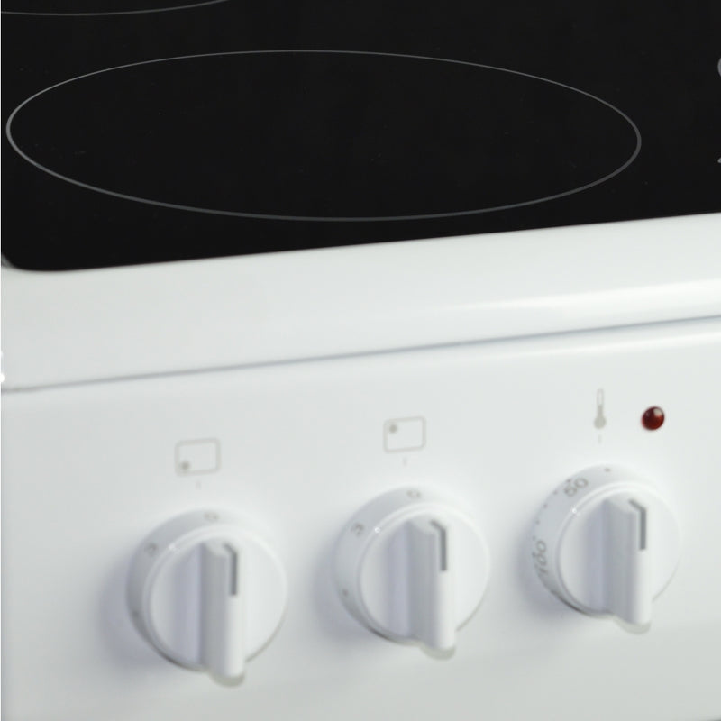 Amica AFC1530WH - White 4 Zone Electric Cooker - A energy