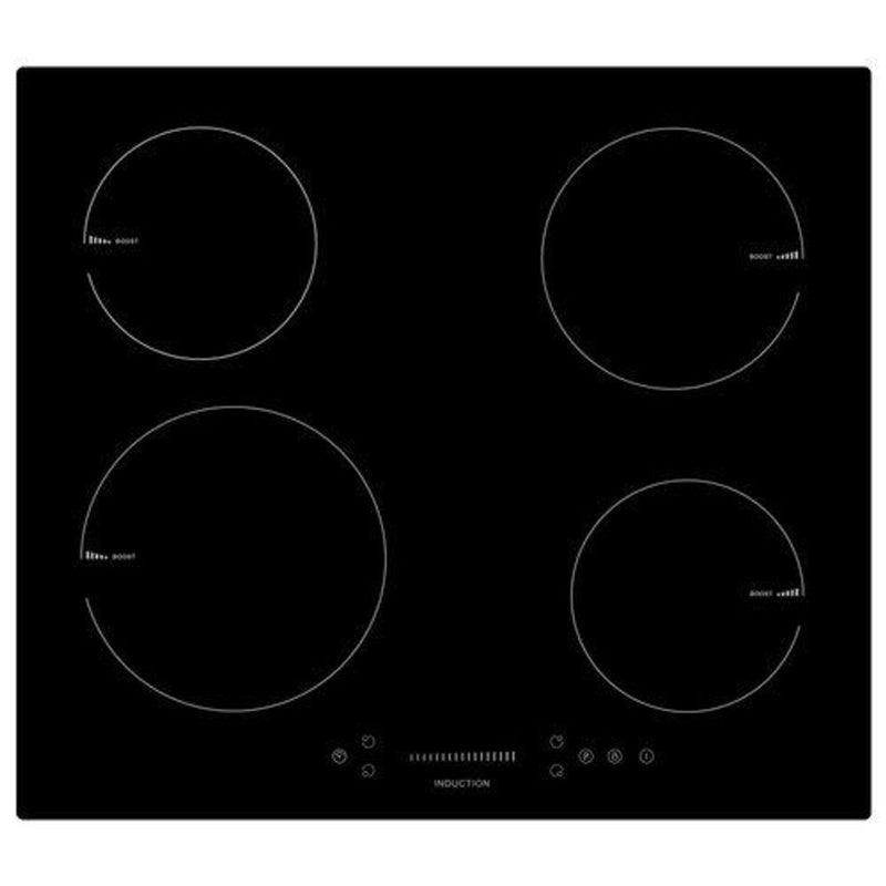 Teknix SCIH6PISL - Black 4 Zone Induction Hob - Display