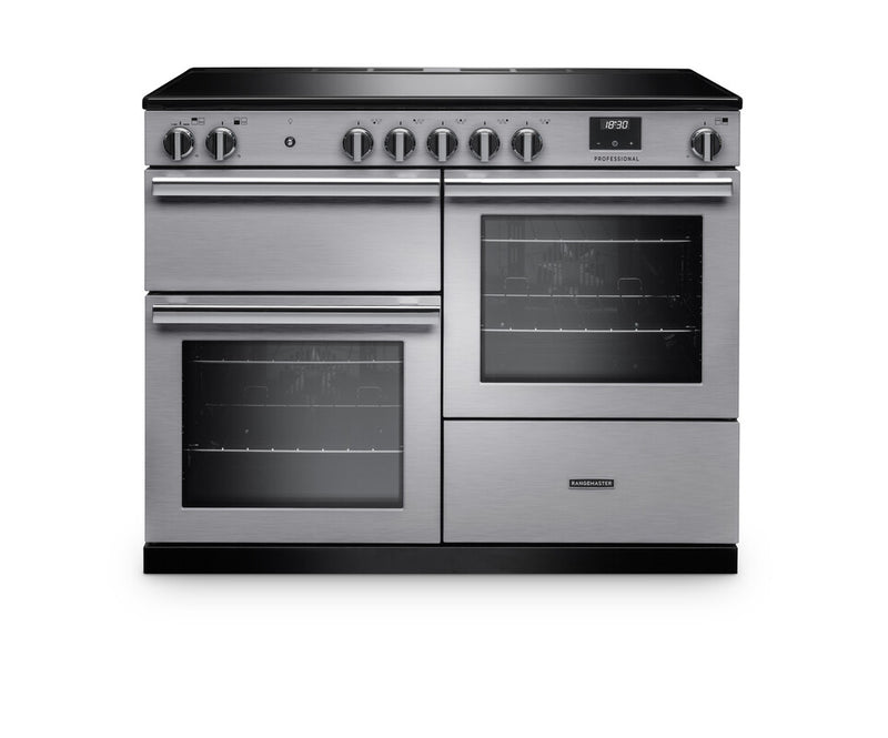 Rangemaster PRO110EISTST/CM1 - Stainless Steel Range Cooker - 5 Zones - A energy