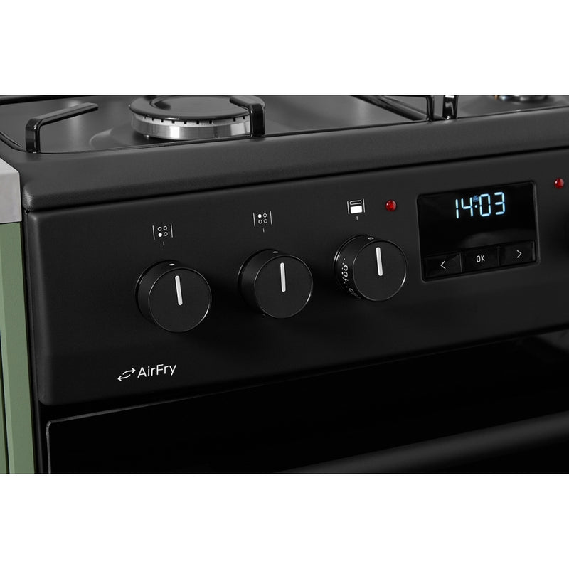 CDA CFD600MB - Matte Black 60cm Freestanding Duel Fuel Cooker - 4 Zone Gas Hob - A/A Energy