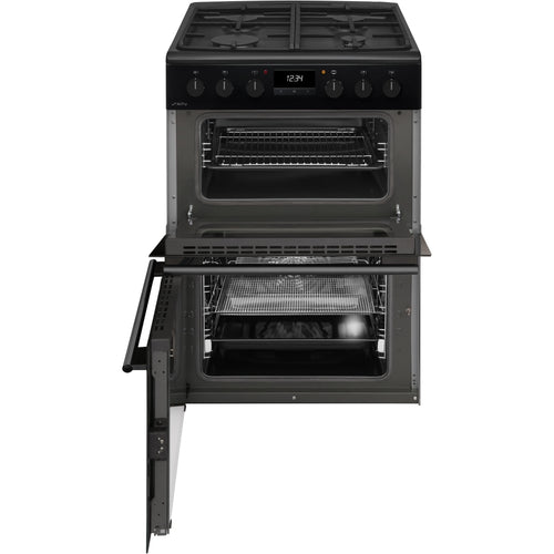 CDA CFD600MB - Matte Black 60cm Freestanding Duel Fuel Cooker - 4 Zone Gas Hob - A/A Energy